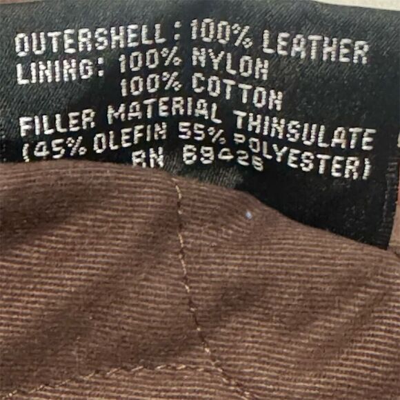 Wilsons Leather M Julian Brown Leather Jacket Men’s Medium Thinsulate Zip Coat - Picture 13 of 13